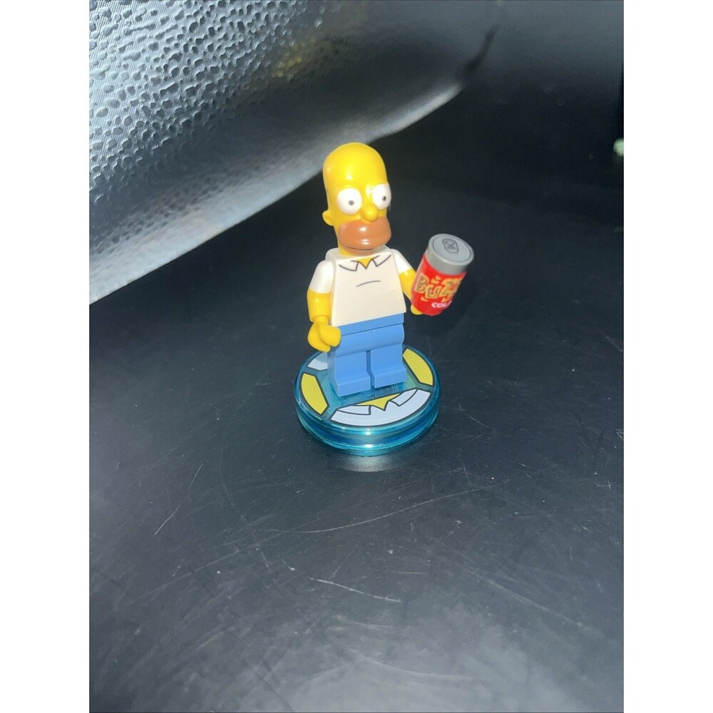 Lego Dimensions Wii U Nintendo Homer Simpson Minifigure & Tag